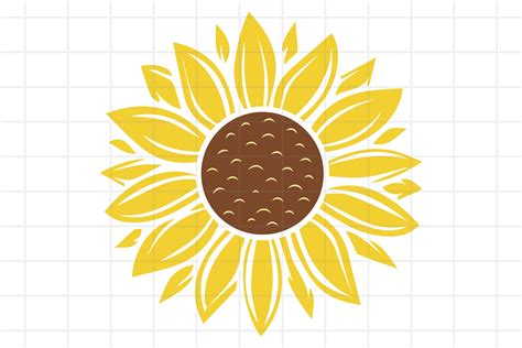 Sunflower Cricut Template